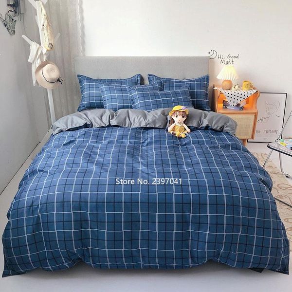 fashionable plaid bedding set 4 piece cute cartoon duvet covered pillow case bed sheet student dormitory decorative home textile sets
fashionable plaid bedding set 4 piece cute cartoon duvet covered pillow case bed sheet student dormitory decorative home textile sets