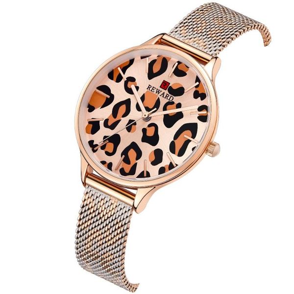 wristwatches reward brand women watches fashion leopard print design japan movement waterproof ladies watch stainless straps women's, Slivery;brown
wristwatches reward brand women watches fashion leopard print design japan movement waterproof ladies watch stainless straps women's, Slivery;brown
