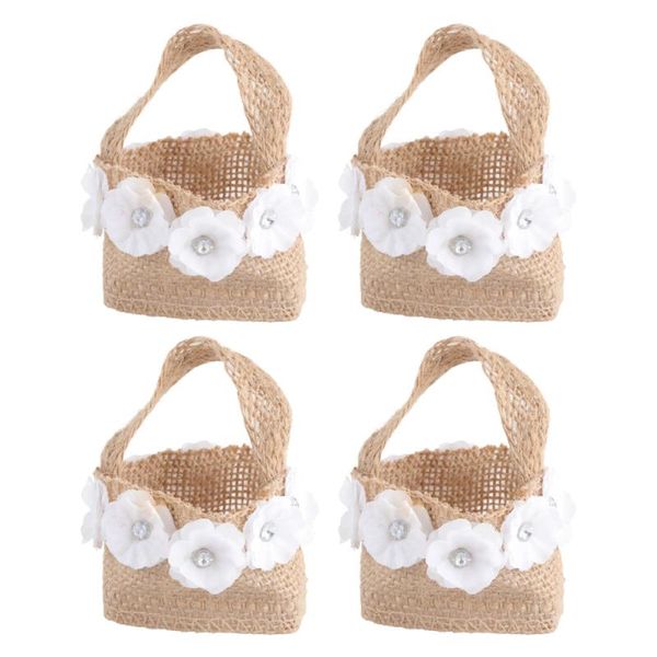 gift wrap 4pcs romantic linen bag wedding party candy holder flower basket storage
gift wrap 4pcs romantic linen bag wedding party candy holder flower basket storage