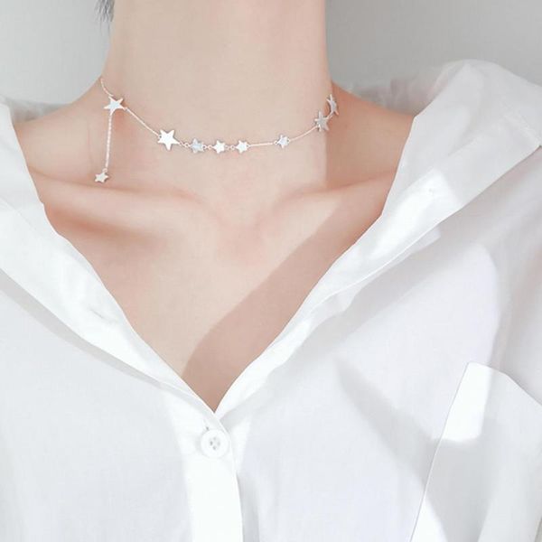 chains star necklace electroplated anti-rust pendant silver plated neck chain for daily life
chains star necklace electroplated anti-rust pendant silver plated neck chain for daily life