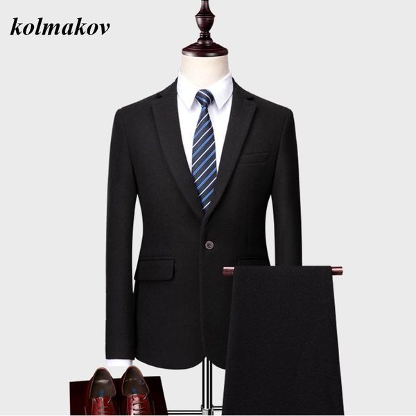 arrival spring style men boutique woolen suits business casual solid single breasted men's two-piece suit dress & blazers, White;black
arrival spring style men boutique woolen suits business casual solid single breasted men's two-piece suit dress & blazers, White;black