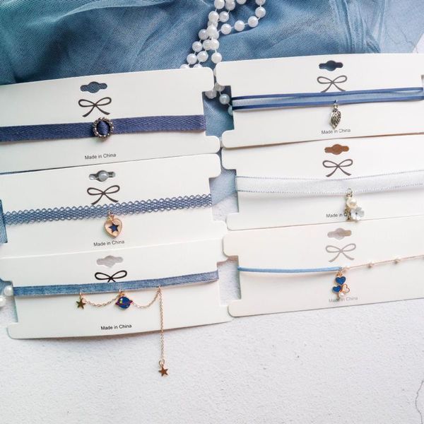 chokers korea fashion daisy star planet pendant necklace female simple lace fabric girl accessories jewelry with card, Golden;silver
chokers korea fashion daisy star planet pendant necklace female simple lace fabric girl accessories jewelry with card, Golden;silver