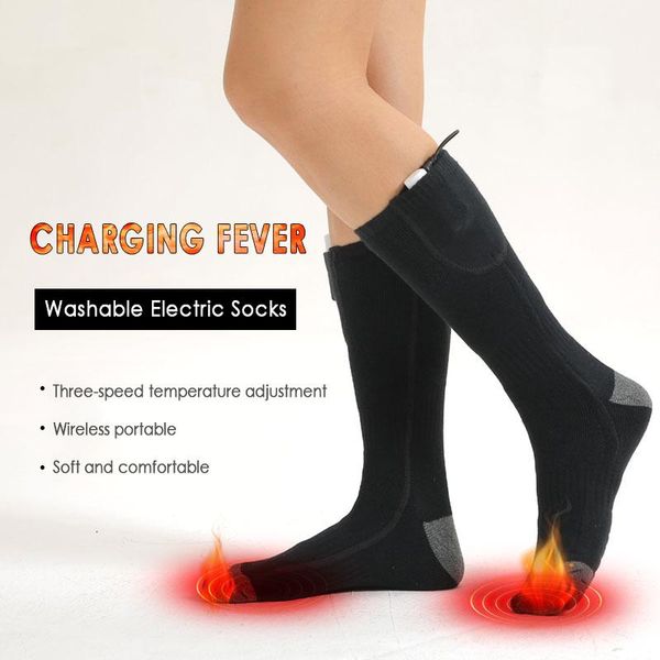 sports socks outdoor winter skiing bicycle heated 1pair electric sport warming sock foot thermal adjustable temperature socks+2 battery, Black
sports socks outdoor winter skiing bicycle heated 1pair electric sport warming sock foot thermal adjustable temperature socks+2 battery, Black