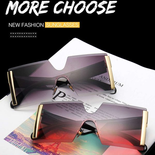 Frame Brand 2021 Oversize Women New Designer Random Large Square Shades Vintage Mode Gradient Clear Sunglasses, Black
Frame Brand 2021 Oversize Women New Designer Random Large Square Shades Vintage Mode Gradient Clear Sunglasses, Black
