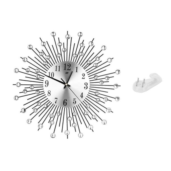 wall clocks modern art large clock metal sunburst clear diamante crystal mute home decor for living room bedroom
wall clocks modern art large clock metal sunburst clear diamante crystal mute home decor for living room bedroom