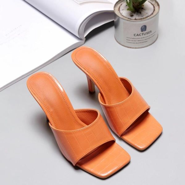 brand women slipper summer outdoor sandal square high heel slip on flip flop elegant slides orange shoes slippers, Black
brand women slipper summer outdoor sandal square high heel slip on flip flop elegant slides orange shoes slippers, Black