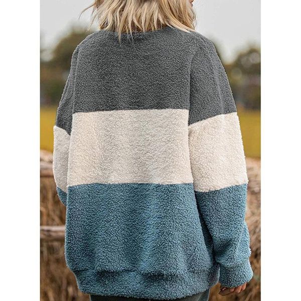 women's sweaters spring ladies fashion warm patchwork clothing casual full sleeve soft cozy long thick solid female pullover, White;black
women's sweaters spring ladies fashion warm patchwork clothing casual full sleeve soft cozy long thick solid female pullover, White;black