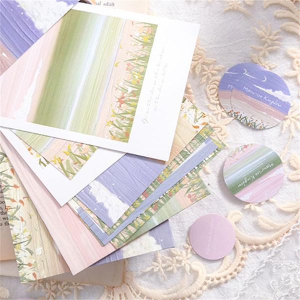 gift wrap 24 pcs/set fresh pastoral oil painting envelope letter paper set postcard sealing lables greeting cards invitation accessories
gift wrap 24 pcs/set fresh pastoral oil painting envelope letter paper set postcard sealing lables greeting cards invitation accessories