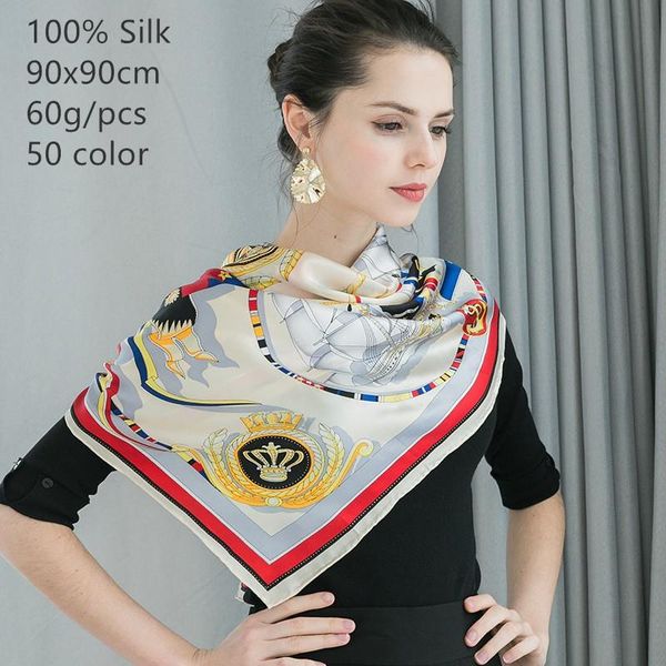 scarves naizaiga 100% silk 90*90cm print scarf women crepe satin plain squre shawl wrfz41, Blue;gray
scarves naizaiga 100% silk 90*90cm print scarf women crepe satin plain squre shawl wrfz41, Blue;gray