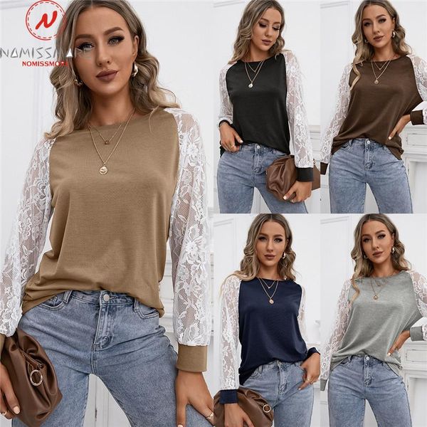 women's t-shirt fashion women spring autumn t-shirts mesh patchwork design lace decor see through o-neck long sleeve casual pullovers t, White
women's t-shirt fashion women spring autumn t-shirts mesh patchwork design lace decor see through o-neck long sleeve casual pullovers t, White