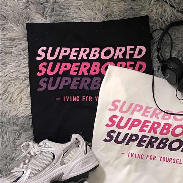 living yourself letter fun vintage womens casual loose printing chic harajuku korean cute short sleeve summer female t shirt, White
living yourself letter fun vintage womens casual loose printing chic harajuku korean cute short sleeve summer female t shirt, White
