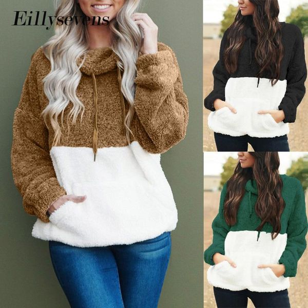 color block patchwork female jumper turtleneck pockets simple 2021 sweatshirt autumn winter lady casual pullover sudaderas women's hood, Black
color block patchwork female jumper turtleneck pockets simple 2021 sweatshirt autumn winter lady casual pullover sudaderas women's hood, Black
