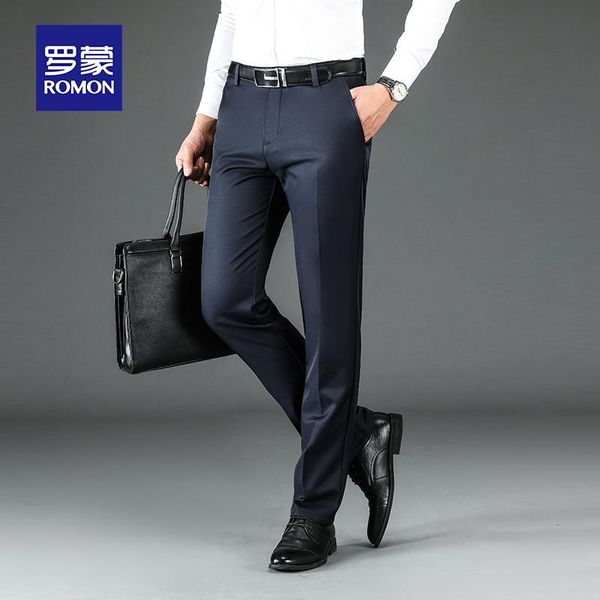 men's pants business casual slim-fitting iron-stretchy straight-leg spring and autumn formal trousers high-end long, Black
men's pants business casual slim-fitting iron-stretchy straight-leg spring and autumn formal trousers high-end long, Black