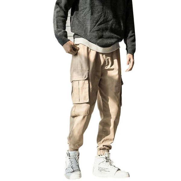 men's pants missky men long hip-hop multi-pockets cargo silid color pencil sports casual loose trousers for male, Black
men's pants missky men long hip-hop multi-pockets cargo silid color pencil sports casual loose trousers for male, Black