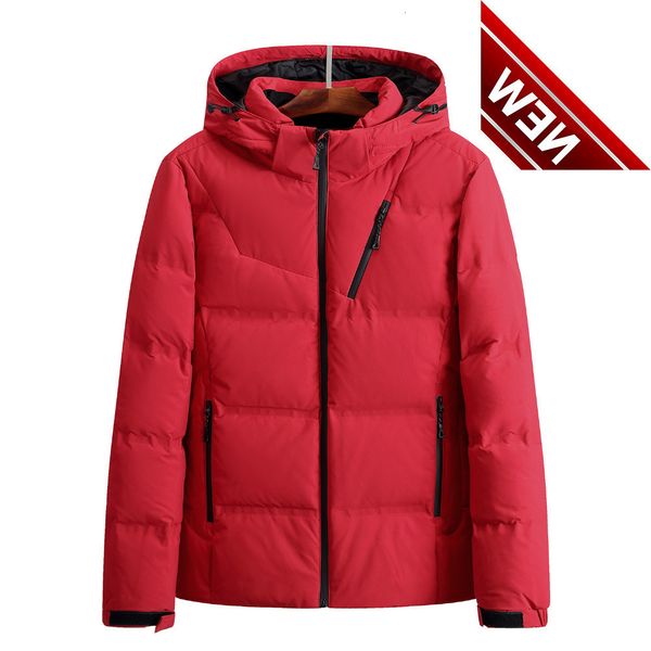 winter hooded white duck down jackets men warm coats male casual outerwer parka jk-915, Black
winter hooded white duck down jackets men warm coats male casual outerwer parka jk-915, Black