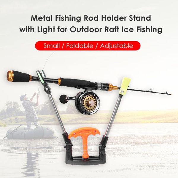 metal fishing rod holder stand with light for outdoor raft ice boat pole accessories
metal fishing rod holder stand with light for outdoor raft ice boat pole accessories