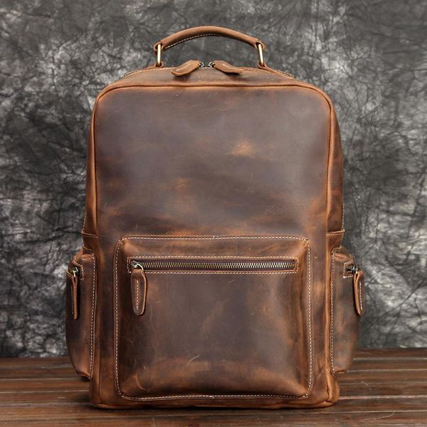 backpack original genuine leather men large capacity crazy horse lapshoulder bag vintage outdoor travel backpacks
backpack original genuine leather men large capacity crazy horse lapshoulder bag vintage outdoor travel backpacks