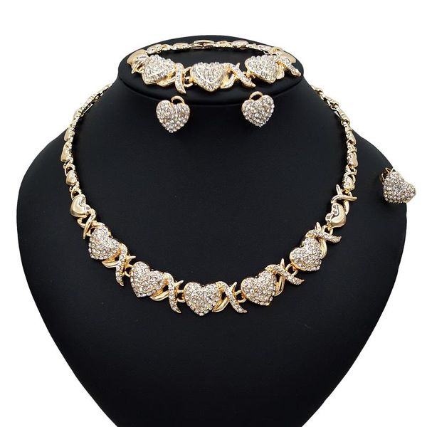 yulaili heart to xoxo jewelry sets hugs and kisses i love you necklace earrings bracelet ring wedding party jewelery set &, Silver
yulaili heart to xoxo jewelry sets hugs and kisses i love you necklace earrings bracelet ring wedding party jewelery set &, Silver