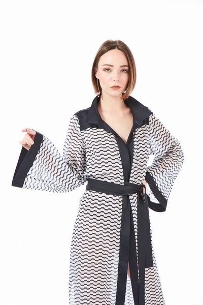 women and marin shirt dress 100% cotton kimono beach women's swimwear, White;black
women and marin shirt dress 100% cotton kimono beach women's swimwear, White;black