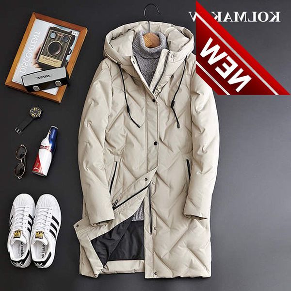 kolmakov 2021 men's winter coats 85% white duck down jackets men m-3xl high casual thicken man, Black
kolmakov 2021 men's winter coats 85% white duck down jackets men m-3xl high casual thicken man, Black