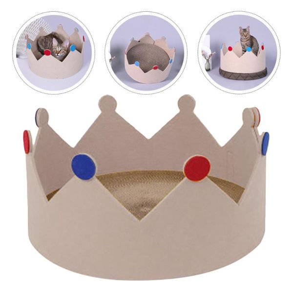 1pc crown-designed corrugated paper cat scratch board grinding claw beds & furniture
1pc crown-designed corrugated paper cat scratch board grinding claw beds & furniture