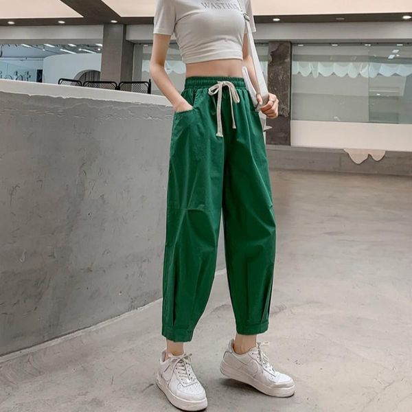 women's pants & capris guuzyuviz casual bloomers woman high waist loose plus size pantalones de mujer, Black;white
women's pants & capris guuzyuviz casual bloomers woman high waist loose plus size pantalones de mujer, Black;white