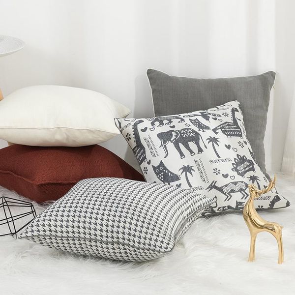 cushion/decorative pillow ins houndstooth solid thicken sofa decor cushion cover 45*45cm animal elephant bed office car gray red pillowcase
cushion/decorative pillow ins houndstooth solid thicken sofa decor cushion cover 45*45cm animal elephant bed office car gray red pillowcase