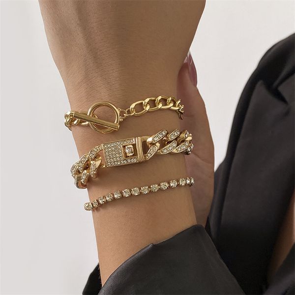 yamog european hollow out diamond chains link hip hop women cuban button-down alloy hand ornaments sets accessories female ot buckle geometr, Black
yamog european hollow out diamond chains link hip hop women cuban button-down alloy hand ornaments sets accessories female ot buckle geometr, Black