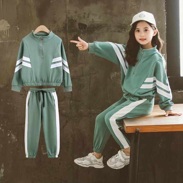 kids girl striped clothes set 2pcs casual sports teen girls tracksuits spring fall sportswear clothing suits 4 6 8 10, White
kids girl striped clothes set 2pcs casual sports teen girls tracksuits spring fall sportswear clothing suits 4 6 8 10, White
