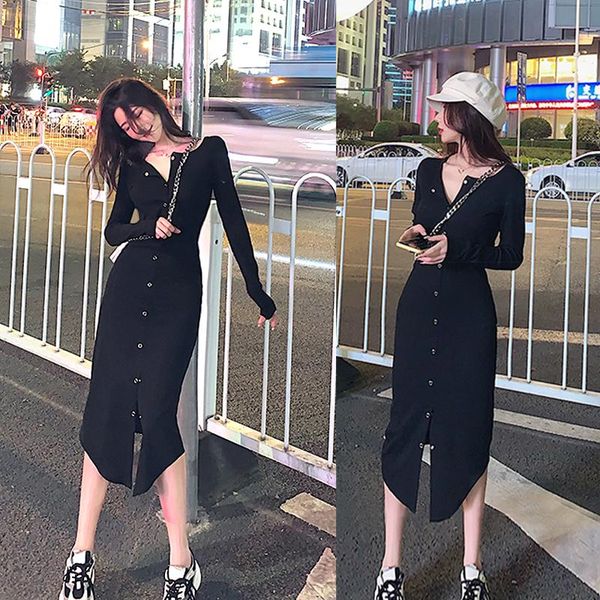 casual dresses 340 # make light ripe wind show thin the temperament of package hip split long sleeve backing in dress, Black;gray
casual dresses 340 # make light ripe wind show thin the temperament of package hip split long sleeve backing in dress, Black;gray