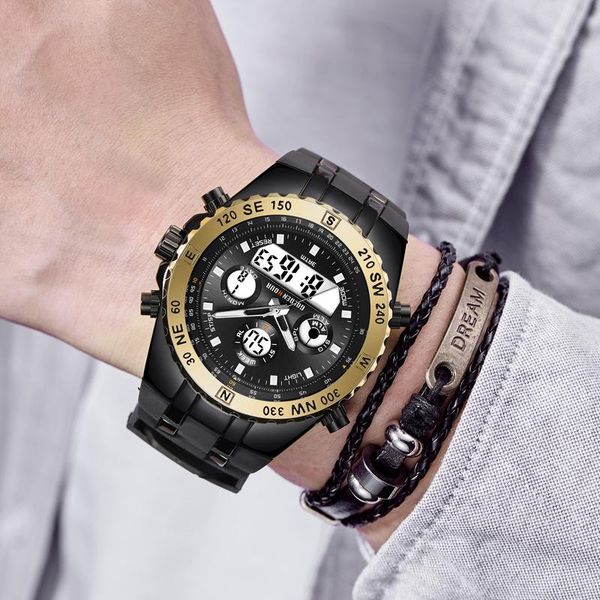 wristwatches goldenhour fashion men sport watch digital quartz waterproof wristwatch luminous male clock relogio masculino gh124, Slivery;brown
wristwatches goldenhour fashion men sport watch digital quartz waterproof wristwatch luminous male clock relogio masculino gh124, Slivery;brown