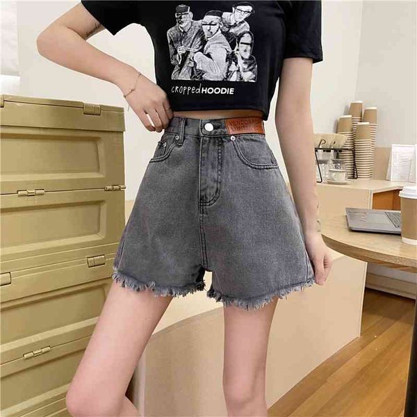 3 sizes s- blue summer denim fashion button fly solid simple college wind women regular shorts 210426, White;black
3 sizes s- blue summer denim fashion button fly solid simple college wind women regular shorts 210426, White;black