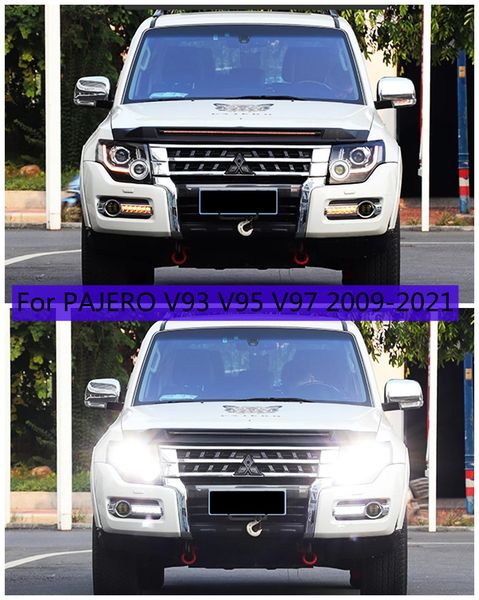 full led v93 headlight for pajero v95 v97 2009-2021 drl daytime turn signal light high beam angel eye projector lens
full led v93 headlight for pajero v95 v97 2009-2021 drl daytime turn signal light high beam angel eye projector lens