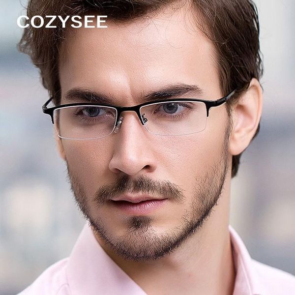 fashion sunglasses frames half rimless glasses metal frame men eyewear clear lens women optical vintage prescription eyeglasses, Black
fashion sunglasses frames half rimless glasses metal frame men eyewear clear lens women optical vintage prescription eyeglasses, Black