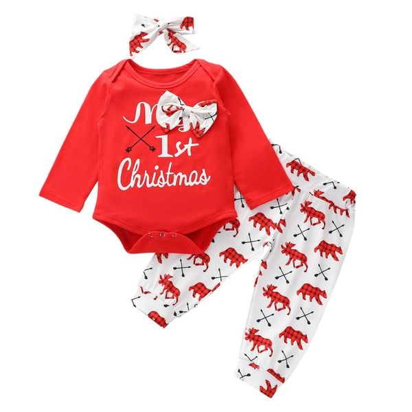 clothing sets infant baby girls boys outfit long sleeve print romper +pants+headband clothes set 6-24 months, White
clothing sets infant baby girls boys outfit long sleeve print romper +pants+headband clothes set 6-24 months, White