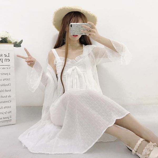 casual dresses 2 pcs suit summer women korean fresh chiffon ruffles shawl + long t sweet fashion lolita dress set, Black;gray
casual dresses 2 pcs suit summer women korean fresh chiffon ruffles shawl + long t sweet fashion lolita dress set, Black;gray