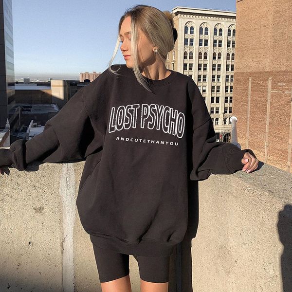trendy iadies' sweaters 2021 mid wind hoodies long loose letter printed davidson women's casual pulloverhoodies, Black
trendy iadies' sweaters 2021 mid wind hoodies long loose letter printed davidson women's casual pulloverhoodies, Black