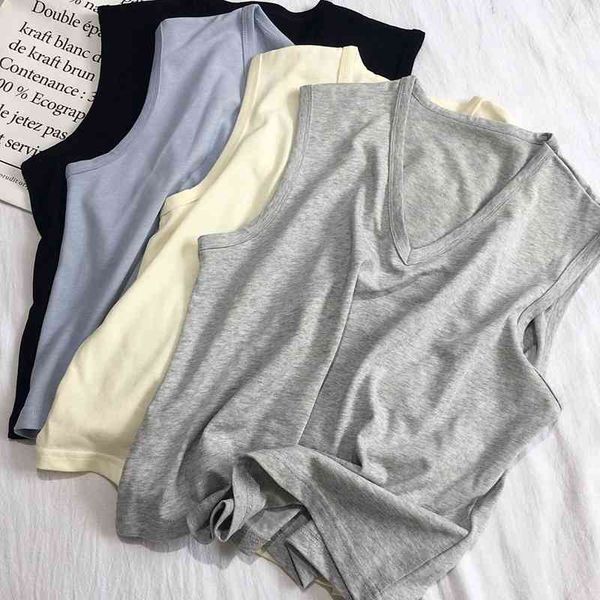 i love the overlap. pure cotton women's summer wear loose solid color sleeveless sweater vest light blue, Black
i love the overlap. pure cotton women's summer wear loose solid color sleeveless sweater vest light blue, Black