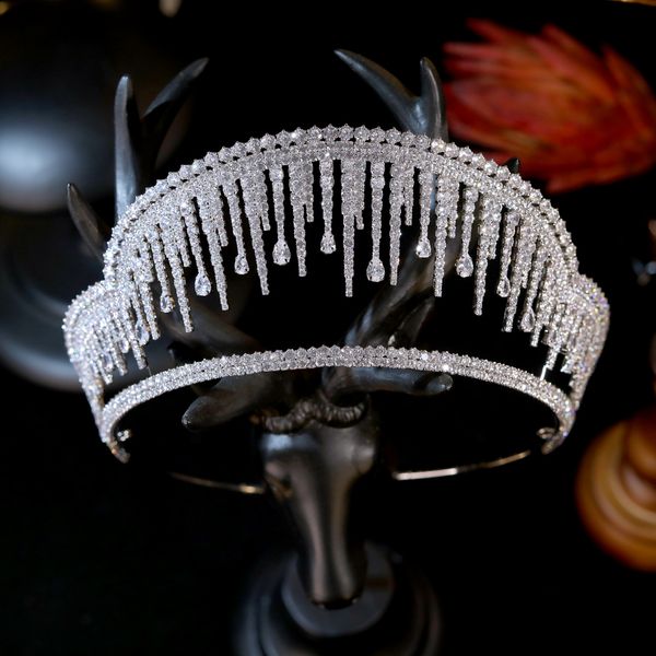 headpieces classic european crown royal wedding headdress zirconia birthday tiaras princess bride hair accessories women's diadem jewel, Silver
headpieces classic european crown royal wedding headdress zirconia birthday tiaras princess bride hair accessories women's diadem jewel, Silver