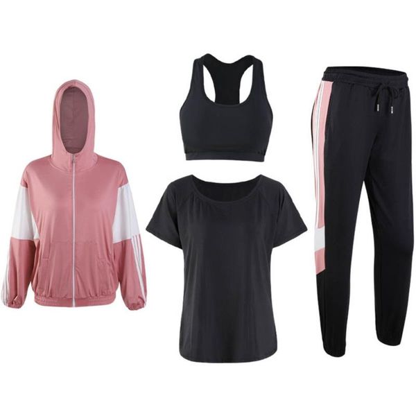 2/3/4/piece women autumn winter yoga clothing hooded suit training gym running fitness workout jogging outdoor sports set sets, Black;blue
2/3/4/piece women autumn winter yoga clothing hooded suit training gym running fitness workout jogging outdoor sports set sets, Black;blue