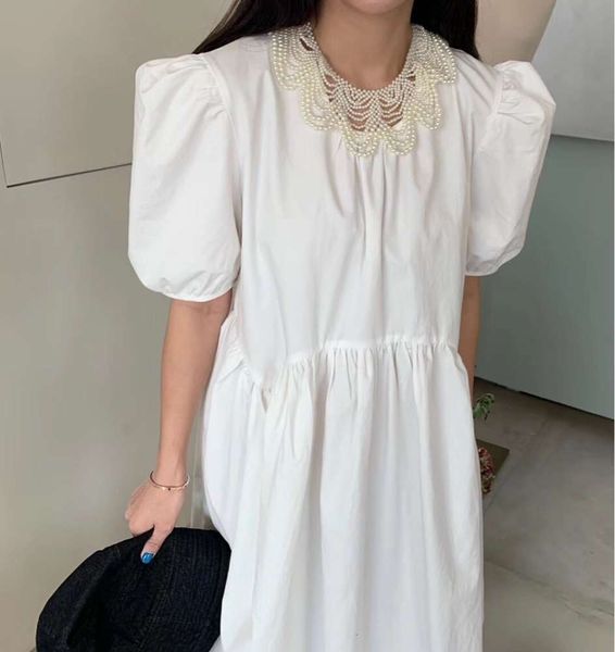 casual dress spring and summer korea dongdamen age reducing upgrading waist line bubble sleeve dress, Black;gray
casual dress spring and summer korea dongdamen age reducing upgrading waist line bubble sleeve dress, Black;gray