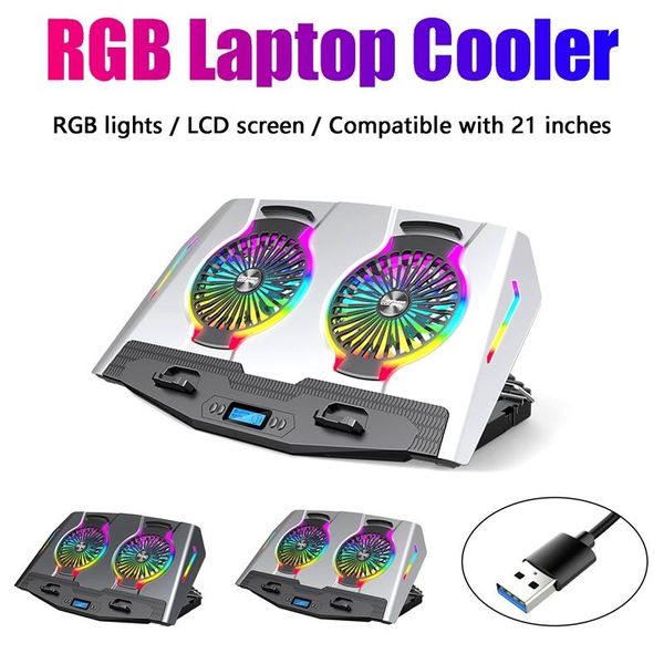 lapcooler 11-21 inch dual fan with lcd display gaming cooling pad stand 2 usb ports fans & coolings
lapcooler 11-21 inch dual fan with lcd display gaming cooling pad stand 2 usb ports fans & coolings