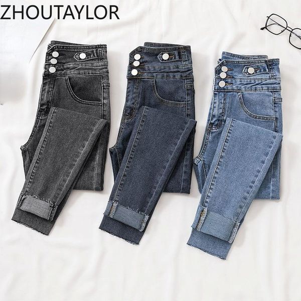 women's jeans zhoutaylor woman button fashion full length zippers high waisted pencil pants femme office lady autumn trousers female, Blue
women's jeans zhoutaylor woman button fashion full length zippers high waisted pencil pants femme office lady autumn trousers female, Blue