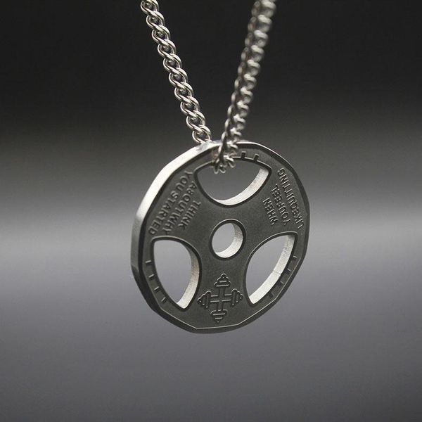 pendant necklaces barbell mens fitness pendants stainless steel hip hop chains color jewelry on the neck wholesale, Silver
pendant necklaces barbell mens fitness pendants stainless steel hip hop chains color jewelry on the neck wholesale, Silver