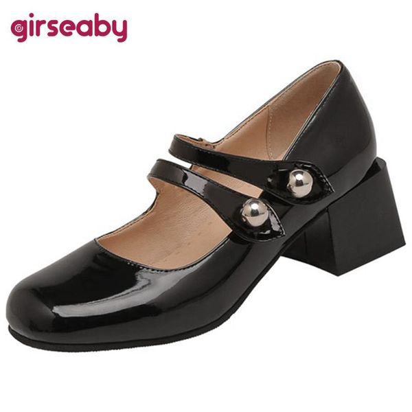 dress shoes girseaby 2021 spring sweet pumps round toe mary janes pearl hook loop 5.5cm chunky heel cute size 32-46 black white a4192
dress shoes girseaby 2021 spring sweet pumps round toe mary janes pearl hook loop 5.5cm chunky heel cute size 32-46 black white a4192