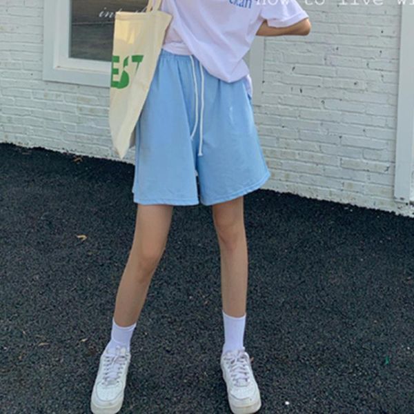 women's shorts ftlzz 2021 wild blue short trousers summer women wide leg high waist sweatpants jogging oversize, White;black
women's shorts ftlzz 2021 wild blue short trousers summer women wide leg high waist sweatpants jogging oversize, White;black