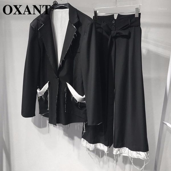 blazer two piece set for women tassel pocket coat with lace up high waist long wide leg pants spring clothing women's tracksuits, Gray
blazer two piece set for women tassel pocket coat with lace up high waist long wide leg pants spring clothing women's tracksuits, Gray