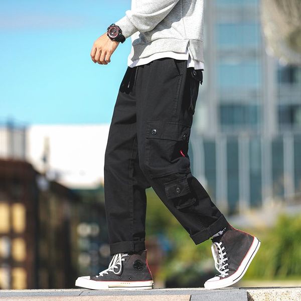 men's pants men tactical jogger cargo male loose multi pocket military army green style urban casure cotton trousers, Black
men's pants men tactical jogger cargo male loose multi pocket military army green style urban casure cotton trousers, Black
