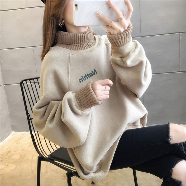 fake two sweaters girls autumn and winter clothes 2020 new korean loose plush thickened jacket for junior high school students, Black
fake two sweaters girls autumn and winter clothes 2020 new korean loose plush thickened jacket for junior high school students, Black