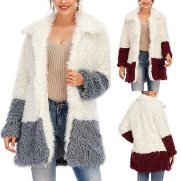 plush fashion patchwork warm jacket casual ladies faux fur cardigan coat female winter long sleeve streetwear womens outerwear, Black
plush fashion patchwork warm jacket casual ladies faux fur cardigan coat female winter long sleeve streetwear womens outerwear, Black